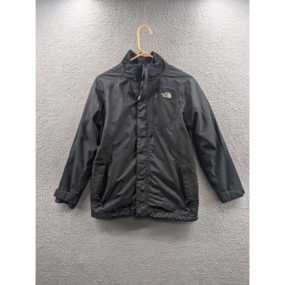 North Face Boys 14/16 Black System Snow Jacket Fleece and Outer Jacket *FLAWS* - Picture 1 of 13